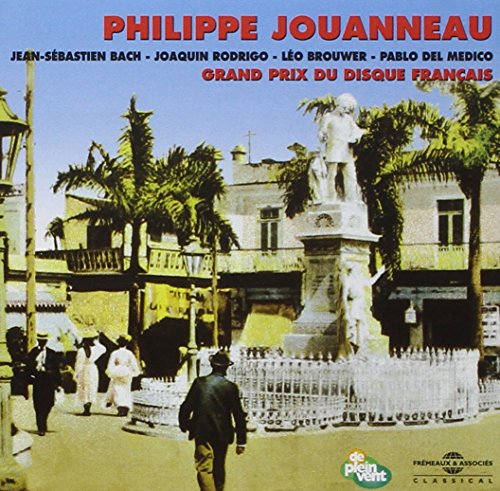 CD cover: street scene with statue, text naming composers and performer.