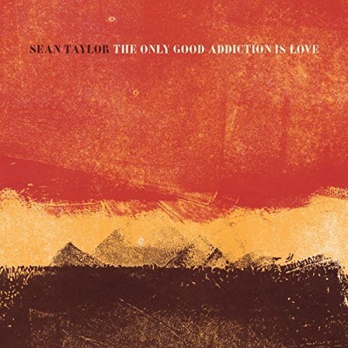 Album cover with red and orange abstract background, artist and title text at the top.