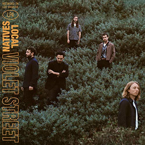 Local Natives āViolet Streetā vinyl album cover with band portrait.