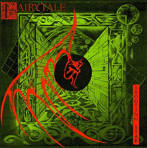 Green and black album cover with a red figure in a circle.