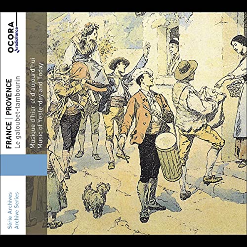 CD cover depicting a vintage illustration of Provençal musicians and dancers.