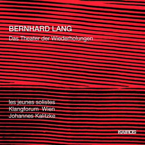 CD cover with red stripes and white text: “Das Theater der Wiederholungen”.