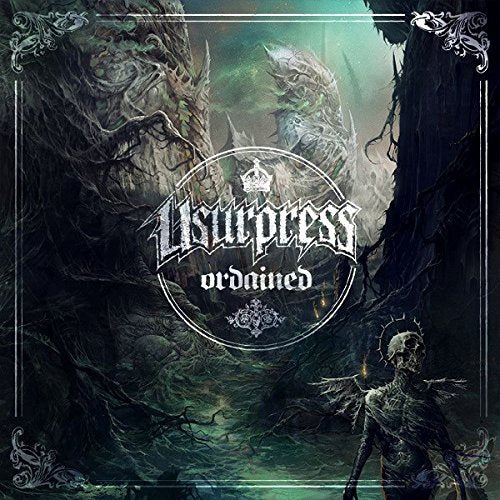 "CD album cover with dark fantasy artwork and 'Usurpress Ordained' text."