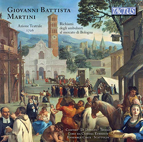 CD cover depicting a bustling 18th-century Italian marketplace scene.