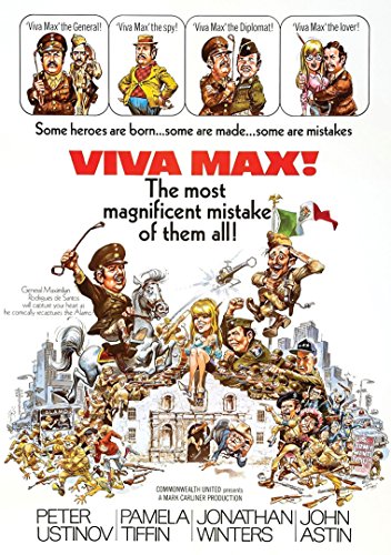 Viva Max" DVD cover: cartoonish poster with characters and a chaotic scene.