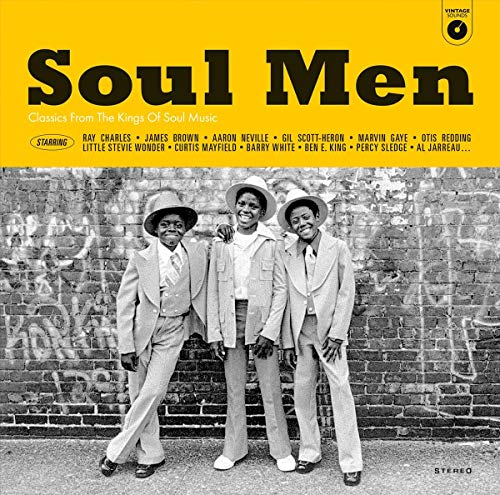 Vinyl album cover: "Soul Men" featuring three men in suits and hats.