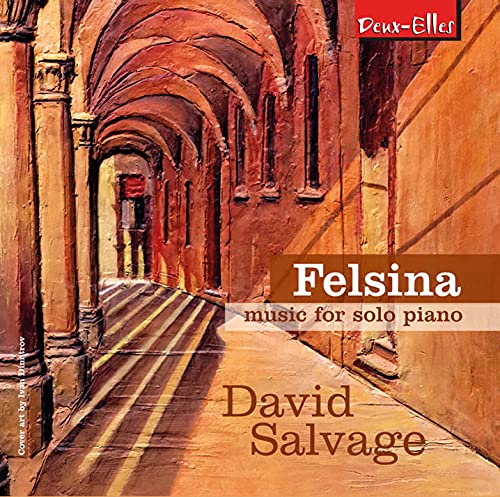 CD cover: painted arched hallway, text “Felsina” and “David Salvage”.