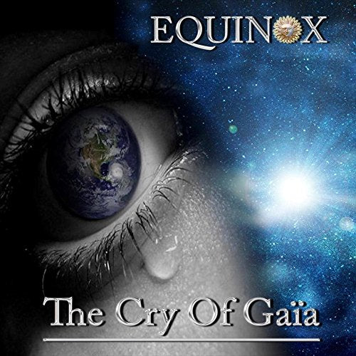 CD cover: an eye reflecting Earth against a starry blue background.