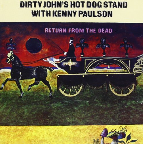 CD cover: black horse-drawn hearse against a red and gold painted sky.