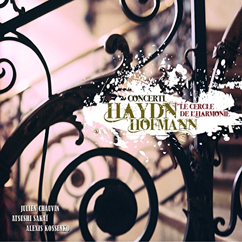 CD cover with ornate ironwork and text “Haydn Hofmann Concerti”.