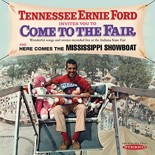 Tennessee Ernie Ford album cover with man on a Ferris wheel with a stuffed animal.