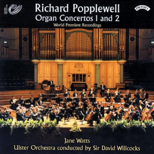 "CD cover featuring an orchestra performing in a church with a large pipe organ."