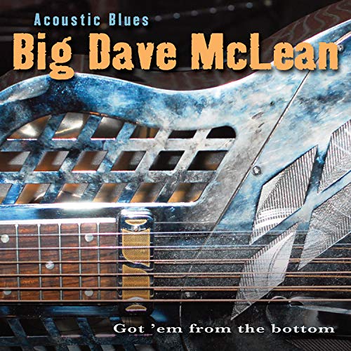 CD cover for Big Dave McLean’s “Acoustic Blues” featuring a resonator guitar.