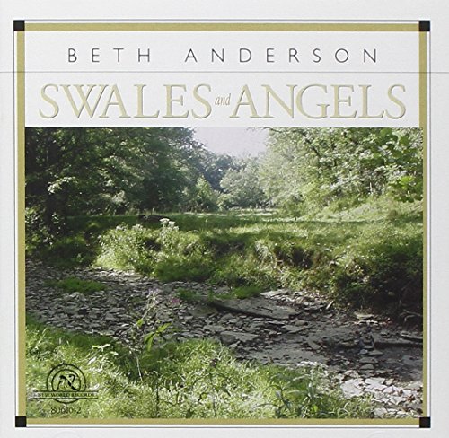 "CD cover with serene forest stream scene and 'Beth Anderson Swales and Angels' title."
