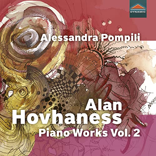 CD cover for Alessandra Pompili performing piano works by Alan Hovhaness.