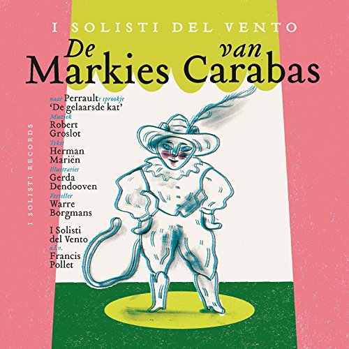 "CD cover featuring a cartoon cat in a hat on a pink background."