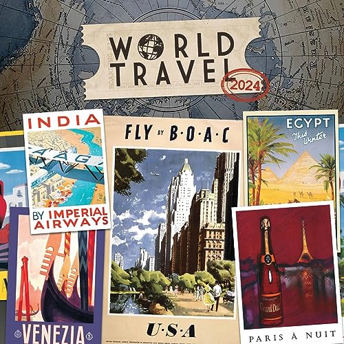 World Travel Wall Calendar 2024