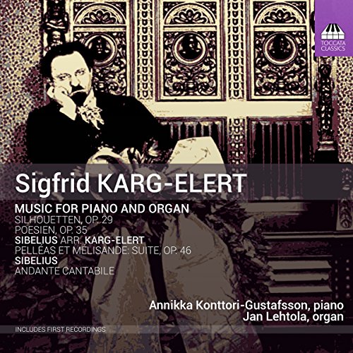 CD cover with sepia-toned image of man sitting by an ornate organ.