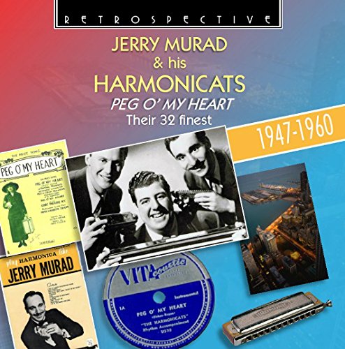 "CD cover with title, black and white photo, and harmonica on blue background."