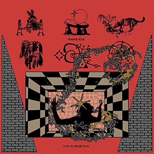 Album cover for Frankie Rose’s “Love As Projection” with surreal, illustrative imagery.
