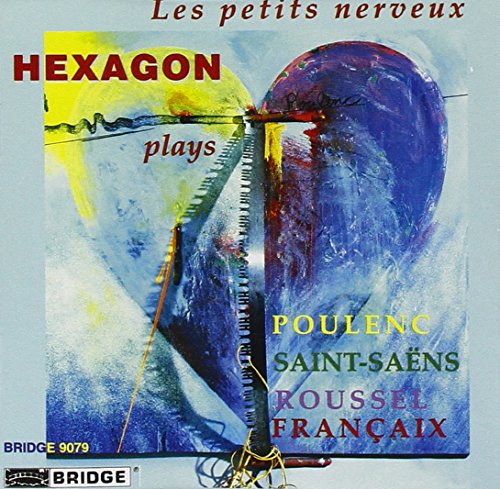 A CD cover with abstract blue and yellow painting and red, yellow, and green text.