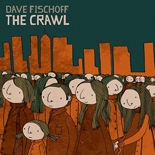 CD cover for "The Crawl" by Dave Fischoff, illustrated crowd scene.