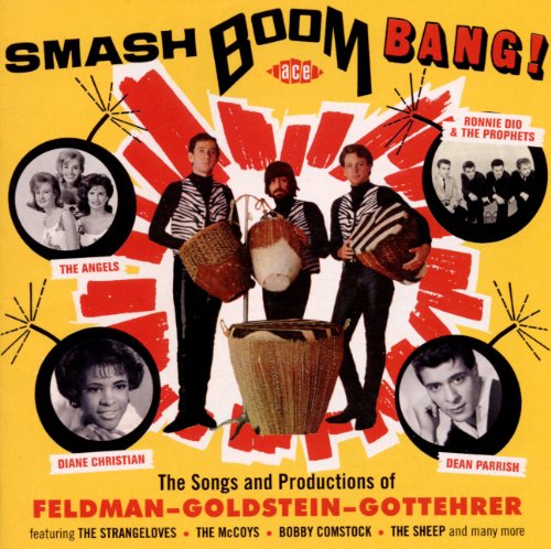 CD cover for “Smash Boom Bang!” featuring 1960s musicians and graphics.