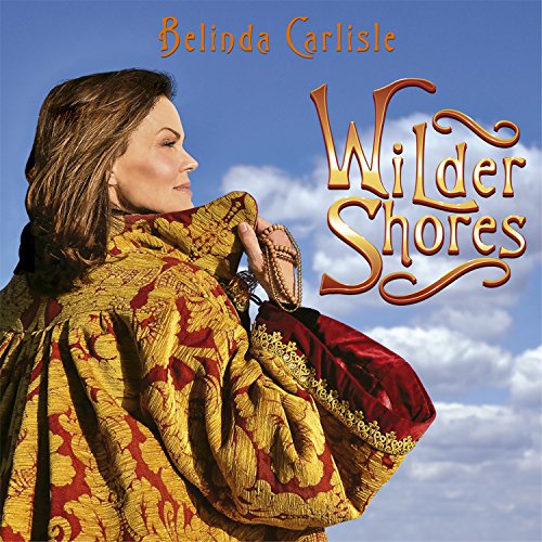 Belinda Carlisle album cover featuring a woman in ornate red and gold robes against a blue sky.