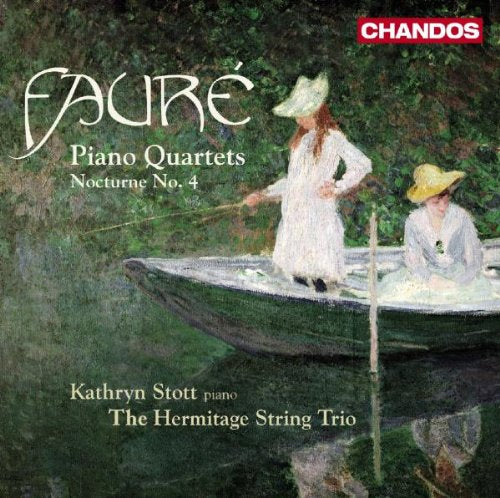 CD cover featuring a painting of two women in a boat on a river.