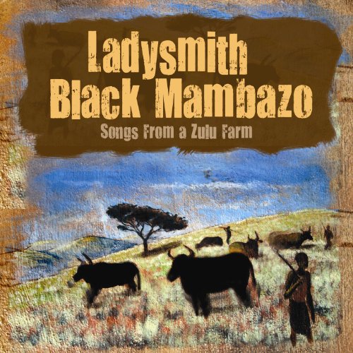 Album cover with pastoral scene: man, cattle, and trees under a blue sky.