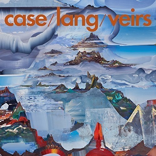 The album cover features an abstract landscape with icy mountains and orange text.