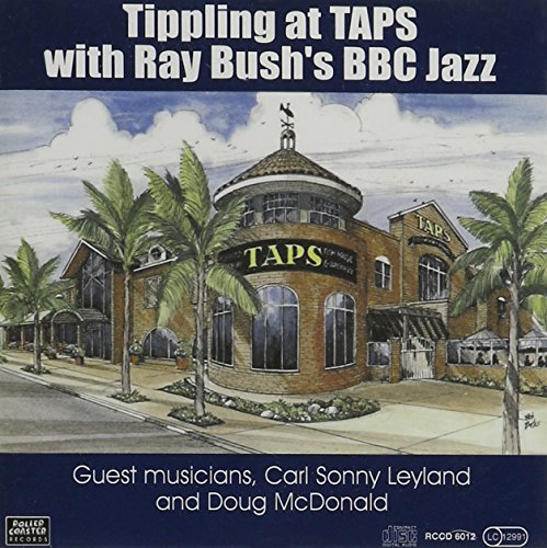 CD cover: painted pub scene with palm trees and text details.