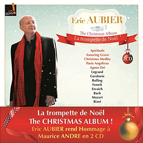 CD cover featuring Eric Aubier, a portrait with festive red accents.