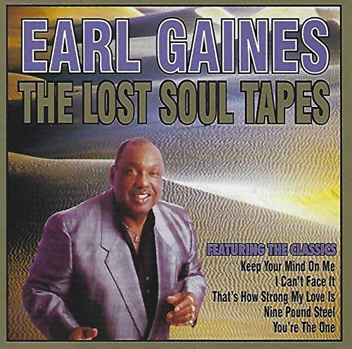 "Earl Gaines CD cover featuring a man in a gray suit against a desert landscape."