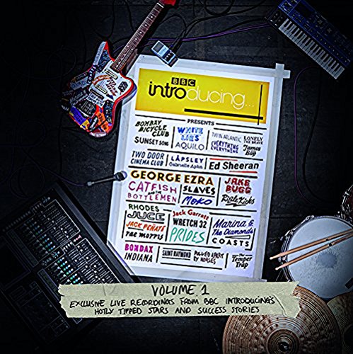 CD cover with guitars, keyboard, and list of artist names.