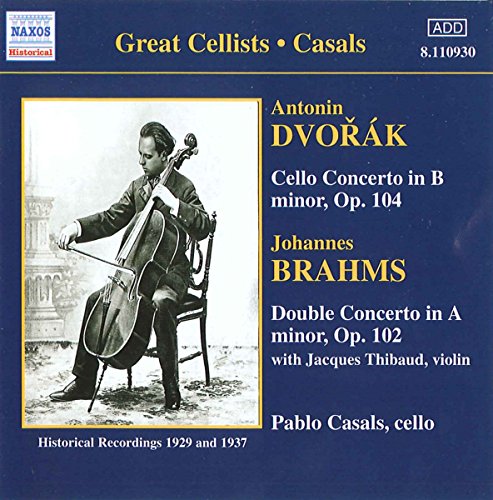 CD cover featuring a black and white photo of Pablo Casals playing the cello.
