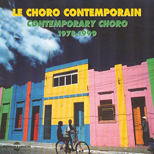 CD cover: colorful Brazilian houses and a person on a bicycle.