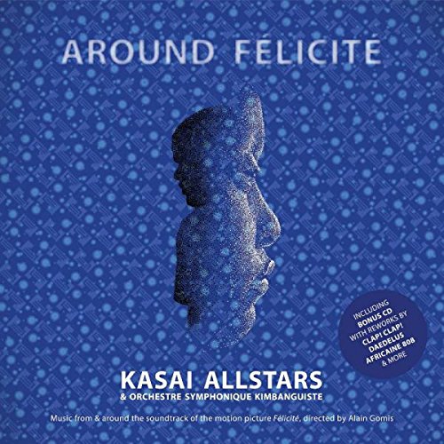 Blue vinyl album cover with a silhouette of a woman's face.