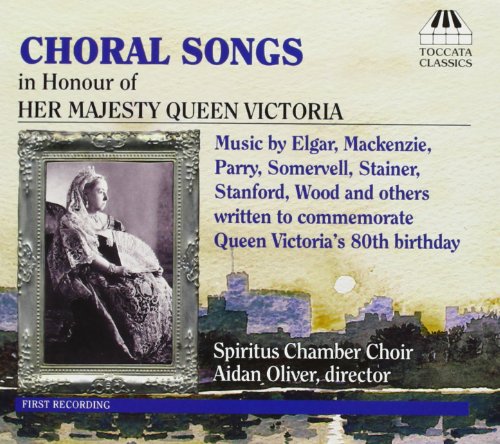 "CD cover featuring a black and white portrait of Queen Victoria in an ornate frame."