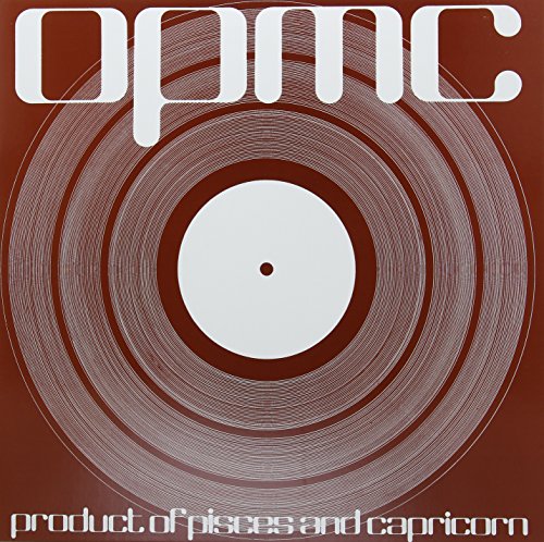 Vinyl record with concentric circles and text reading “O.p.m.c.” and album title.