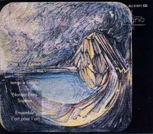 CD cover with abstract blue and purple artwork, text details visible.