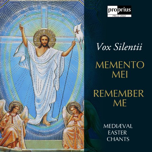 "CD cover art featuring Jesus Christ resurrected with two angels, on blue background."