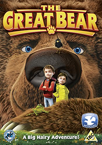 DVD cover for "The Great Bear" featuring a bear, children, and a frog.