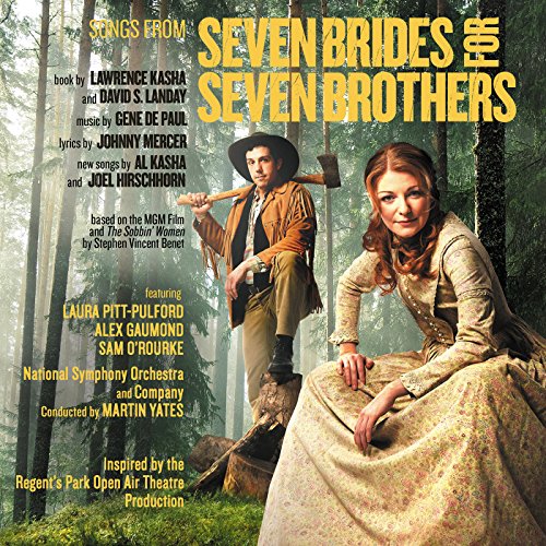 CD cover for "Seven Brides for Seven Brothers" featuring two actors in costume.