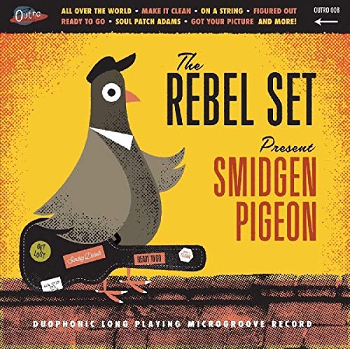 Record cover featuring an illustrated pigeon wearing a hat and carrying a briefcase.