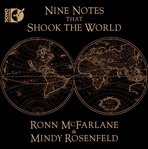 "Nine Notes That Shook the World" Blu-ray cover with gold text and world maps.