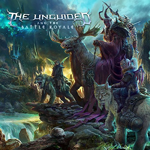 "Fantasy DVD cover featuring a regal figure on a moose surrounded by mythical creatures."
