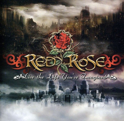 CD cover: red rose over a misty cityscape, ornate lettering.