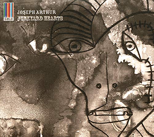 CD cover for Joseph Arthur’s “Junkyard Hearts” with abstract, sketched faces.