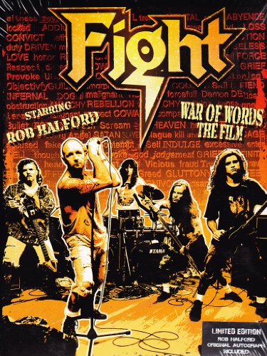 "Fight: War of Words DVD cover featuring a band performing on stage."